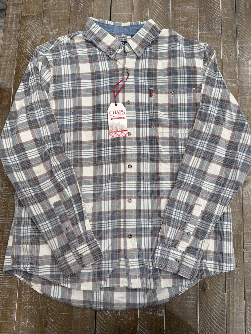 Chaps Men's Plaid Button-Down Shirt